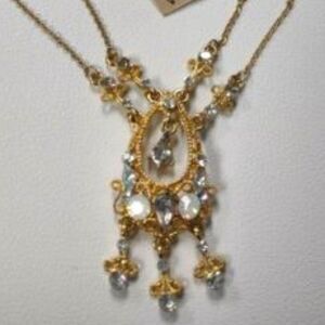 Vintage Erica Lyons Rhinestone Pendant Necklace